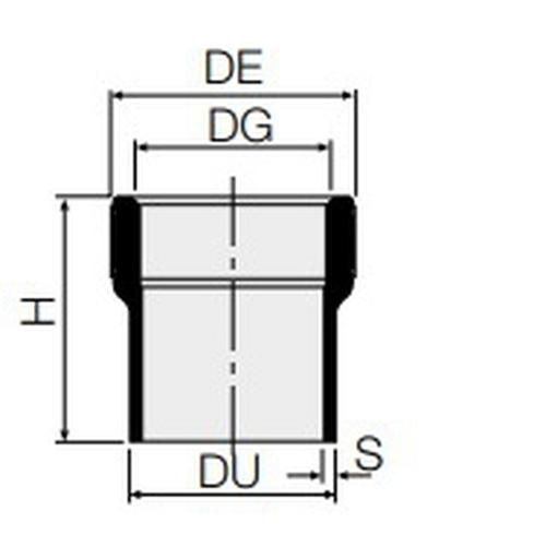 GIUNTO HDPE FILETTO INTERNO RINF. 40 X 3/4 Foto 2