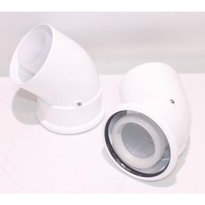 KIT 2 PZ CURVA 45 COASSIALE 60/100 CONDENSA 24 KW