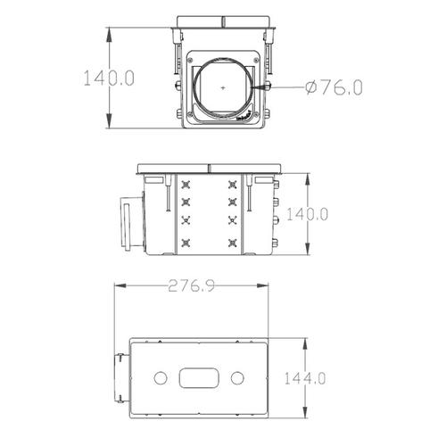 BOCCHETTA INCASSO CLD-K75 224X118X115 INN. 140 Foto 2