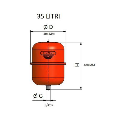 VASO ESPANSIONE X TERMO LT. 4 CE CAL-PRO Foto 25